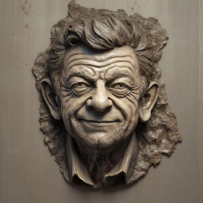 Andy Serkis 4 stl model for CNC